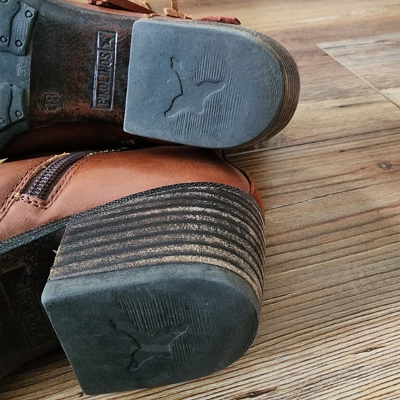 Pikolinos Baqueira Western Ankle Cowboy Boots Womens 38 7.5 - 8 Brown - Picture 13 of 15